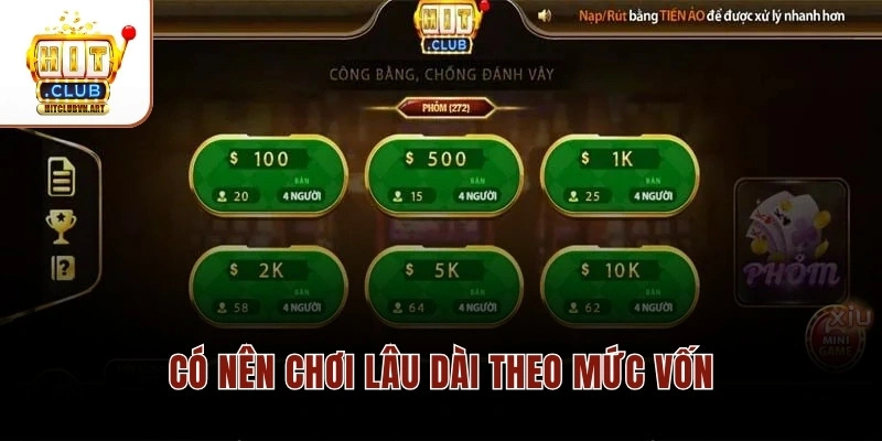 Có nên chơi lâu dài theo mức vốn
